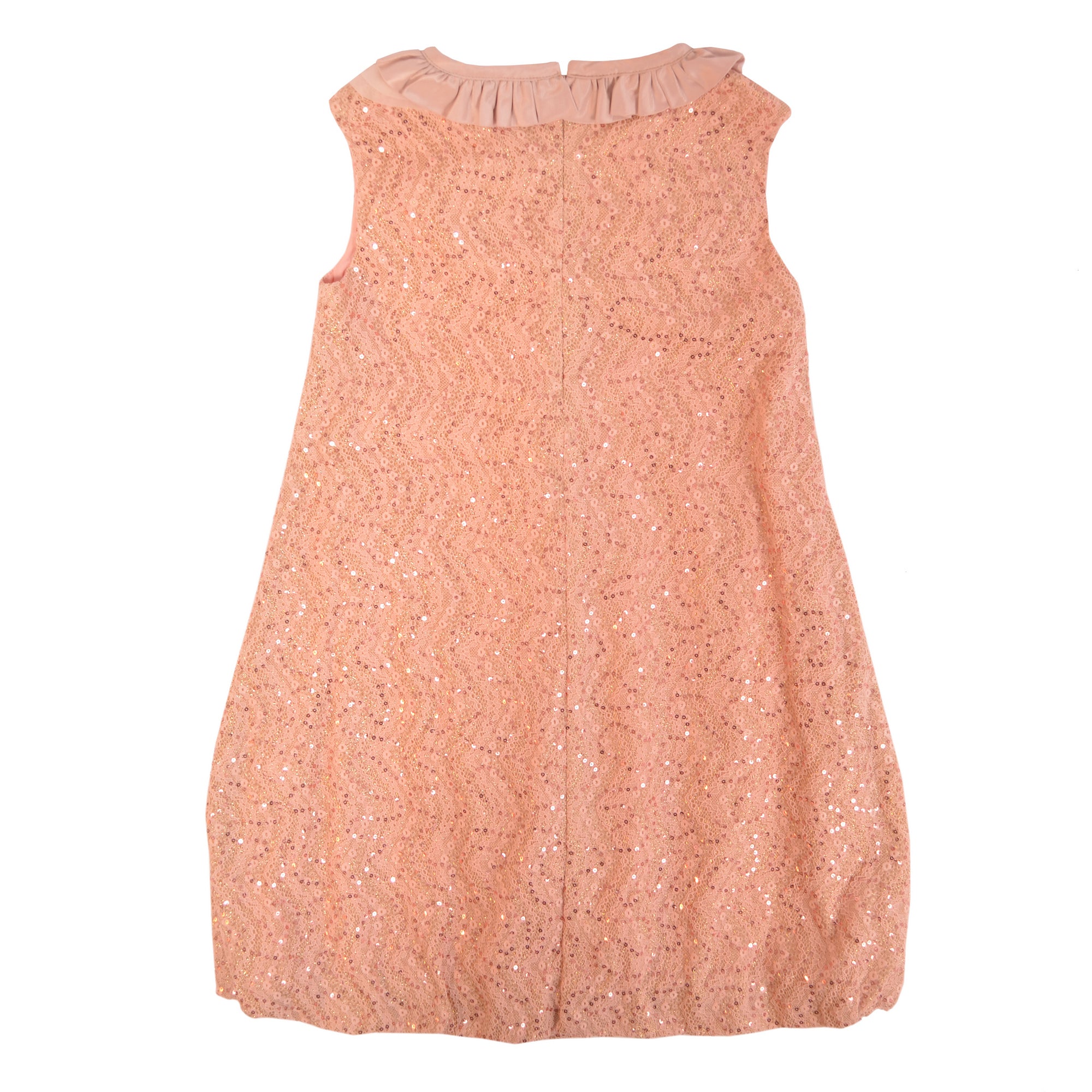 Gold Pink Glittering Dress Dress 3