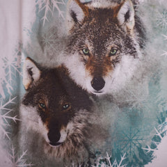White Gray Green Black Wild Heart Fox Long Sleeve Long Sleeve T-Shirt 2