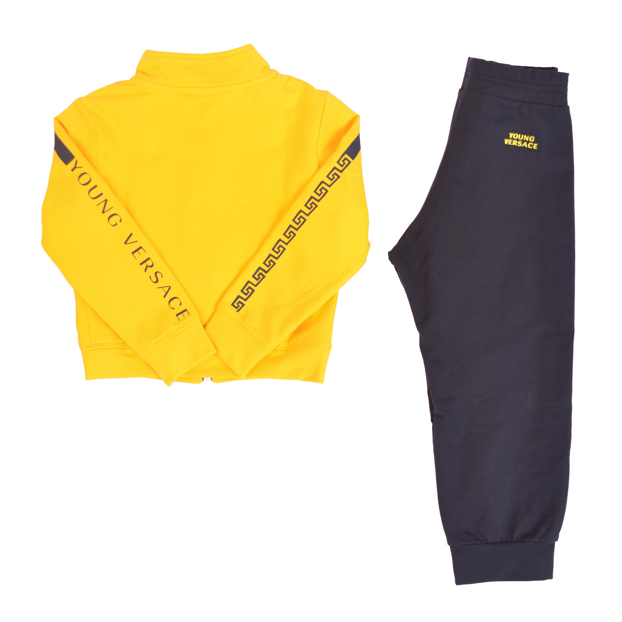 Yellow Navy Blue Young Versace Navy Blue Yellow Combo Tracksuit 5